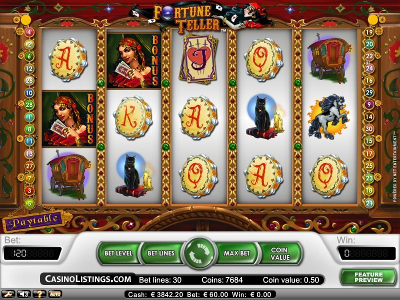 Fortune teller slot machine